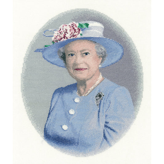 Queen Elizabeth II cross stitch kit - JRQE1071 (D)