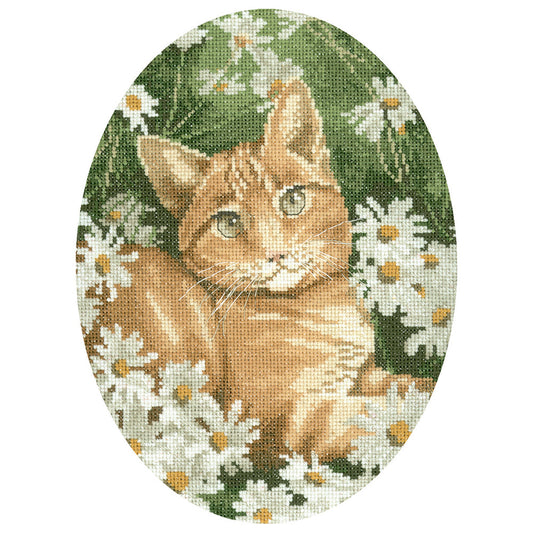 Ginger Cat (John Stubbs) cross stitch chart pack - JSGC306C