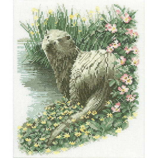 Otter cross stitch kit (John Stubbs) - JSOT437