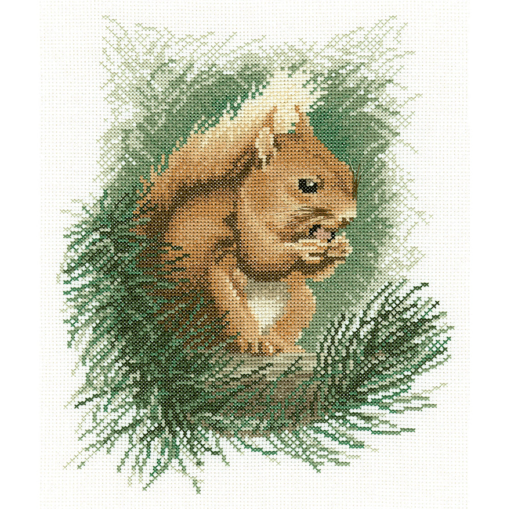 Red Squirrel (John Stubbs) cross stitch chart pack - JSRS295C