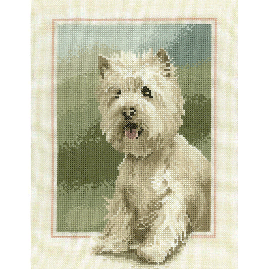 Westie cross stitch kit (John Stubbs) - JSWS417 (D)