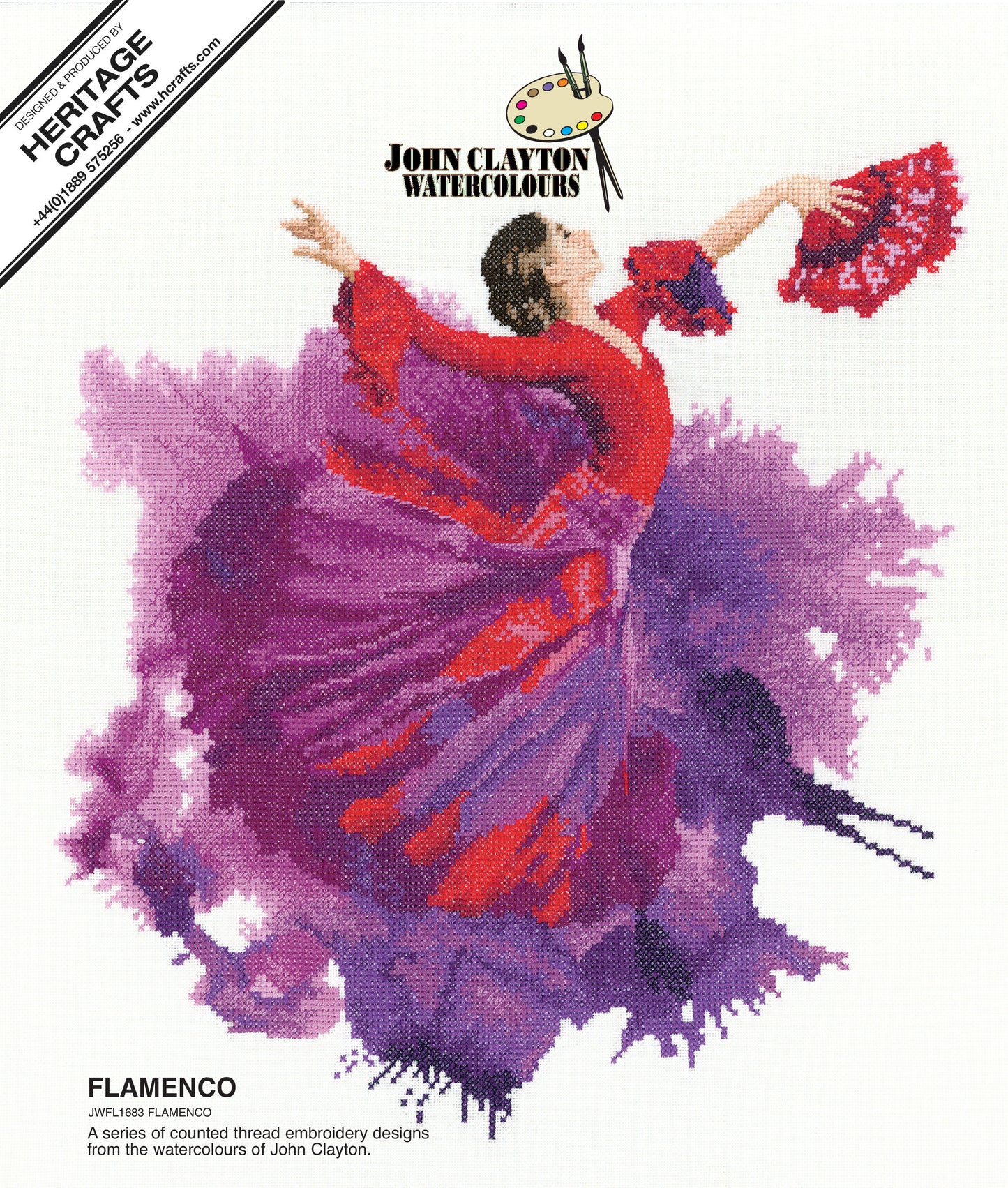 Flamenco cross stitch kit - JWFL1683