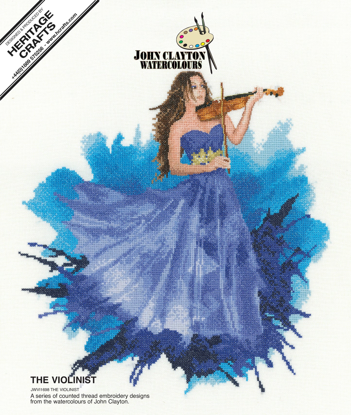 The Violinist cross stitch kit - JWVI1698