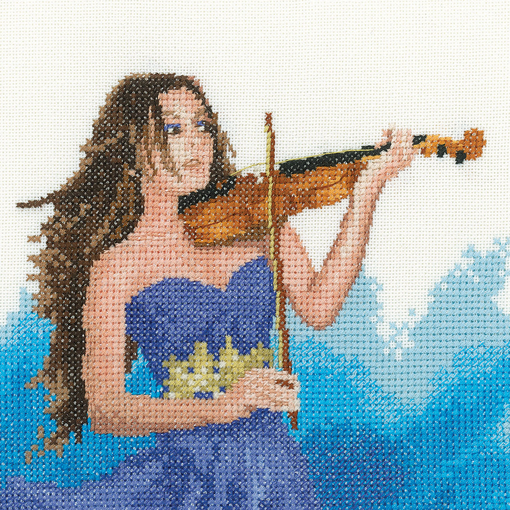 The Violinist cross stitch kit - JWVI1698