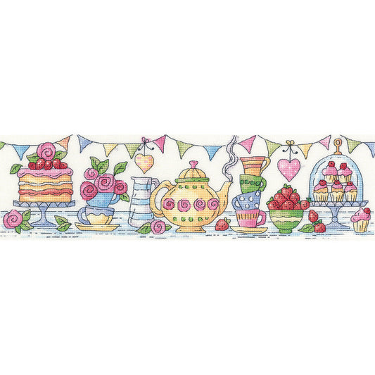 Afternoon Tea cross stitch kit - KCAT1395