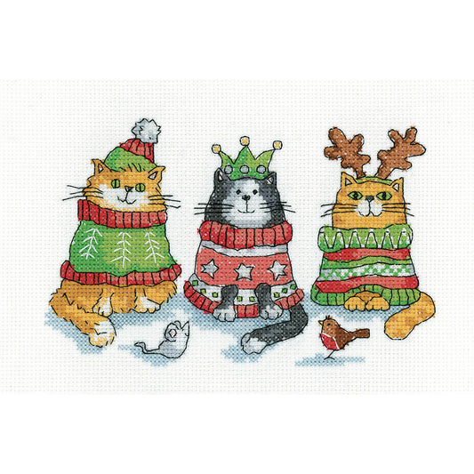 Christmas Jumpers cross stitch kit - KCCJ1605