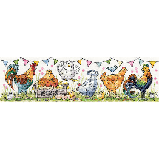 Chicken Run cross stitch kit - KCCR1592