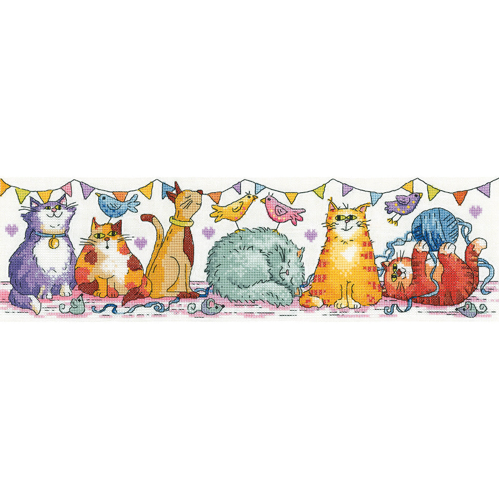 Cat Show cross stitch kit - KCCS1539