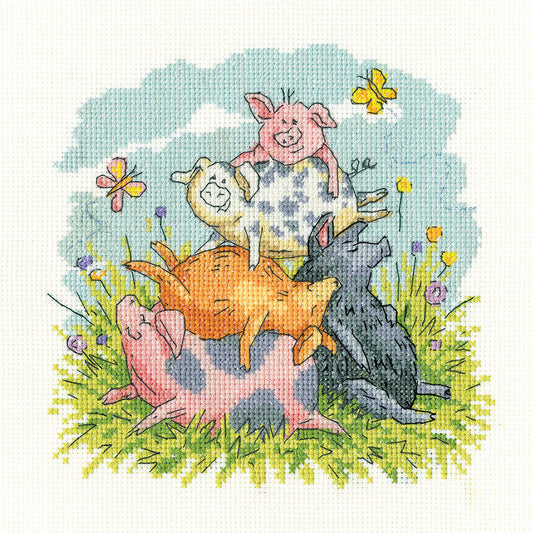 Higgledy Piggledy Cross Stitch Kit - KCHP1703