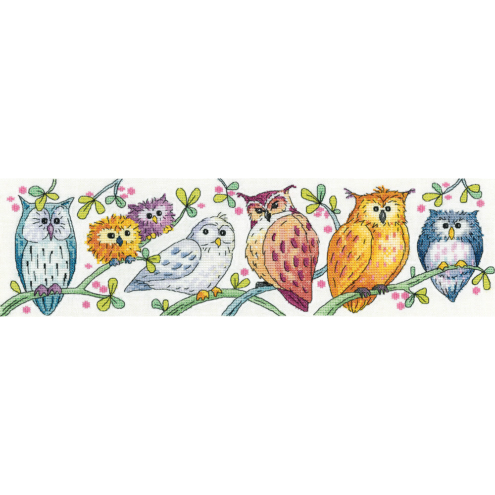 Owls on Parade cross stitch kit - KCOP1575