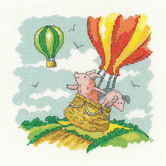 Pigs Might Fly Cross Stitch Kit - KCPF1704