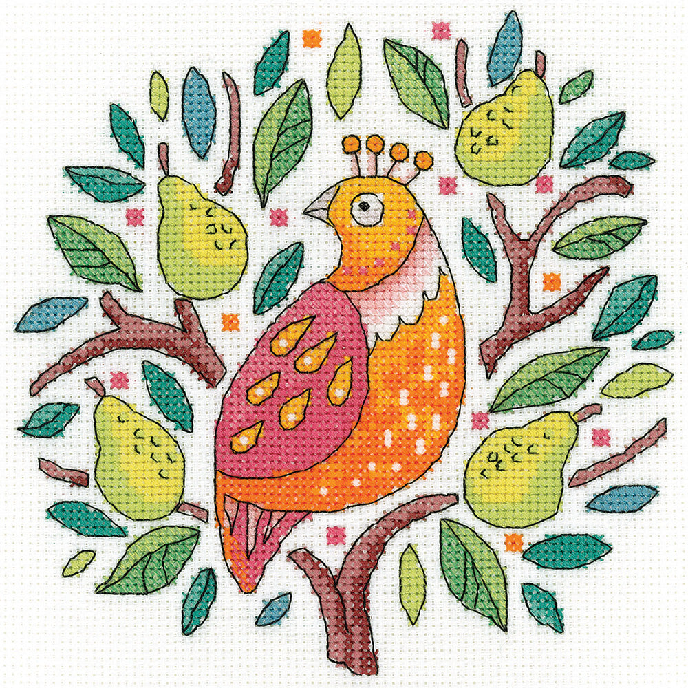 Partridge in a Pear Tree cross stitch kit - KCPT1600 (D)