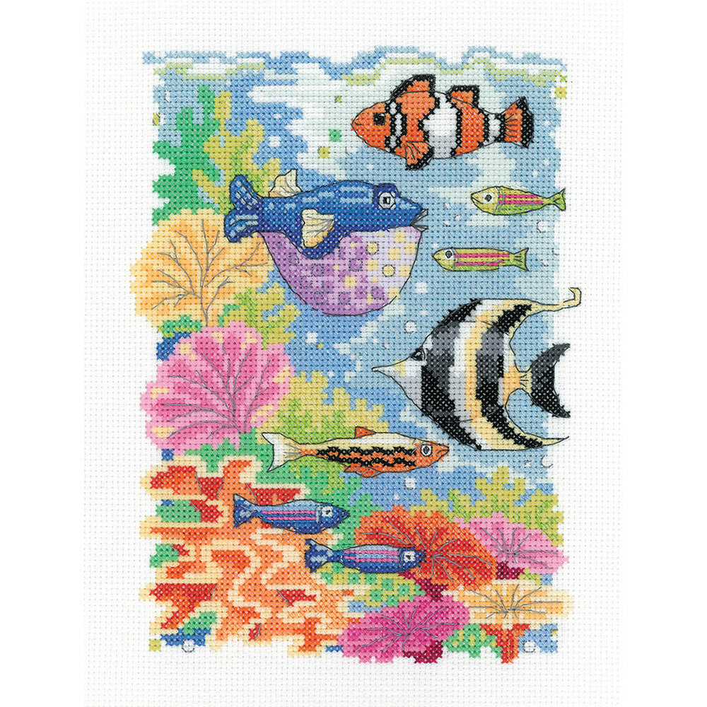 Tropical Fish cross stitch kit - Karen Carter - KCTS1629