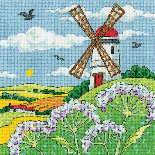 Windmill Landscape cross stitch kit -  KCWL1579 (D)