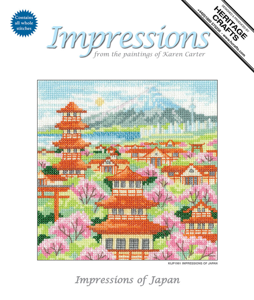 Impressions of Japan cross stitch kit - KIJP1981