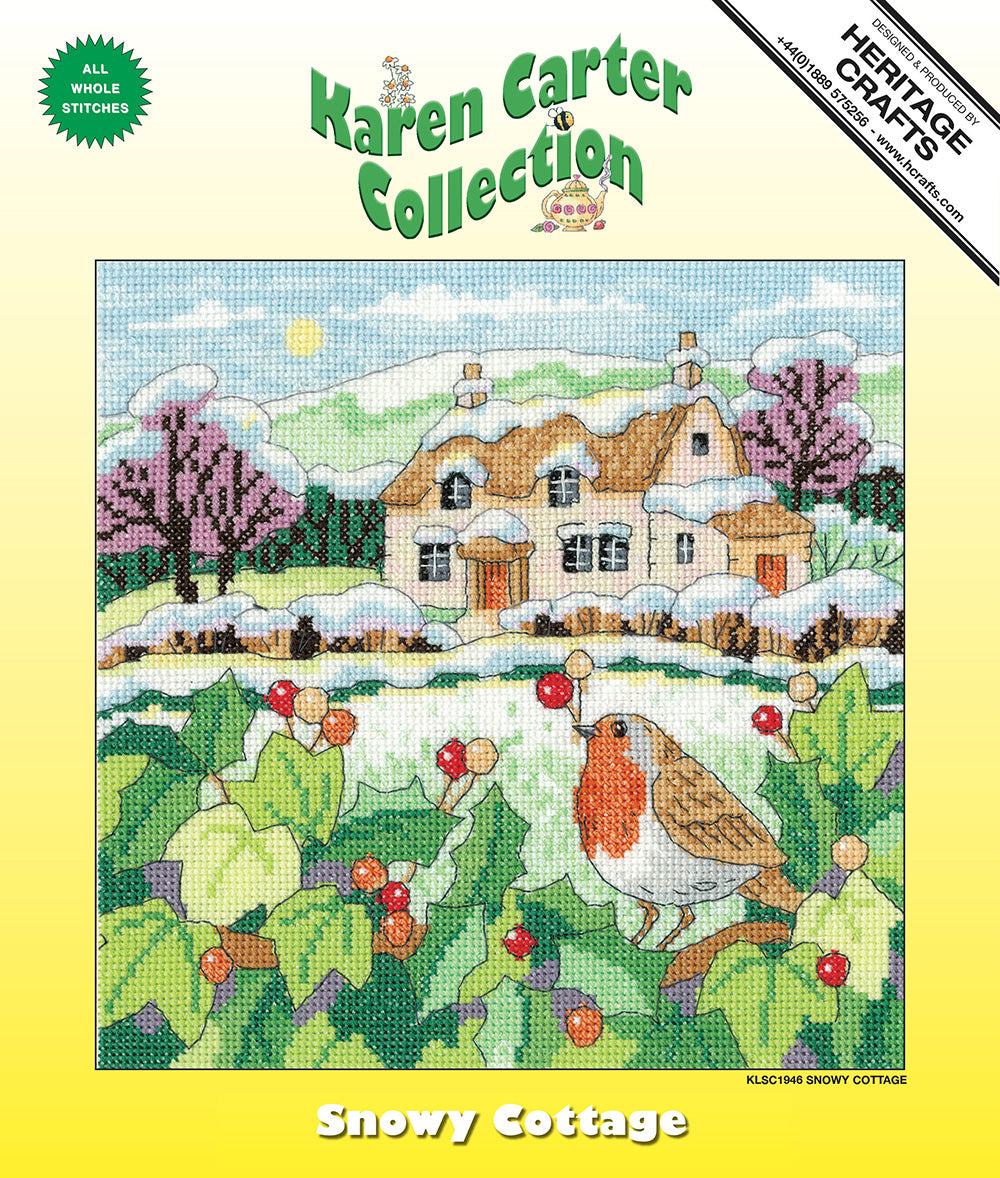 Snowy Cottage cross stitch kit - KLSC1946
