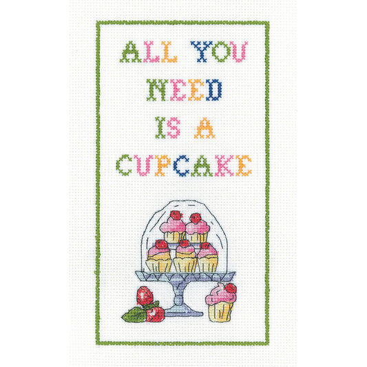 Cupcake cross stitch kit - KSCC1650 (D)