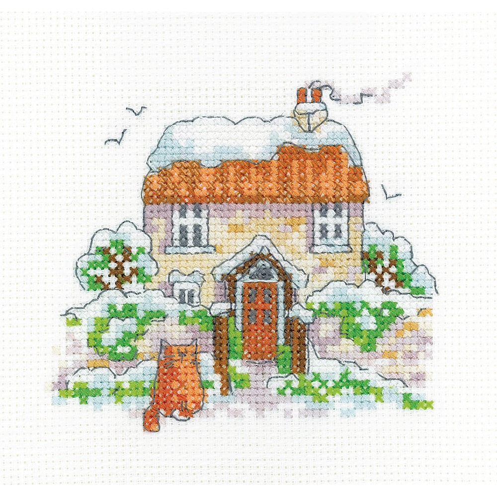 Winter Cottage cross stitch kit - KSWC1671