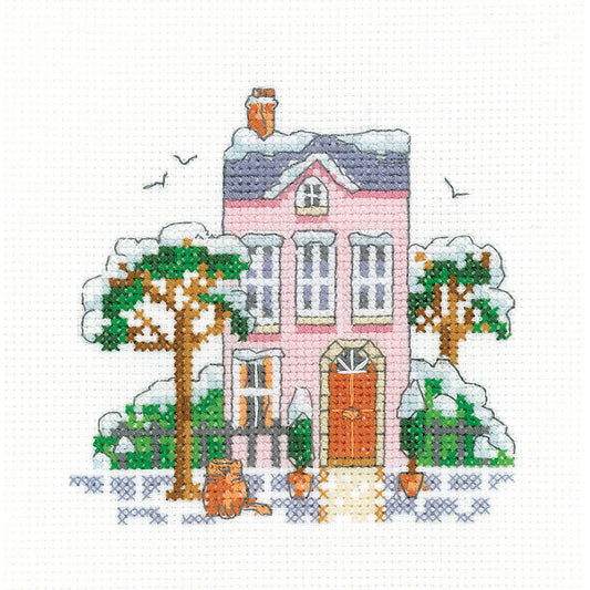 Winter Town House cross stitch kit - KSWT1670