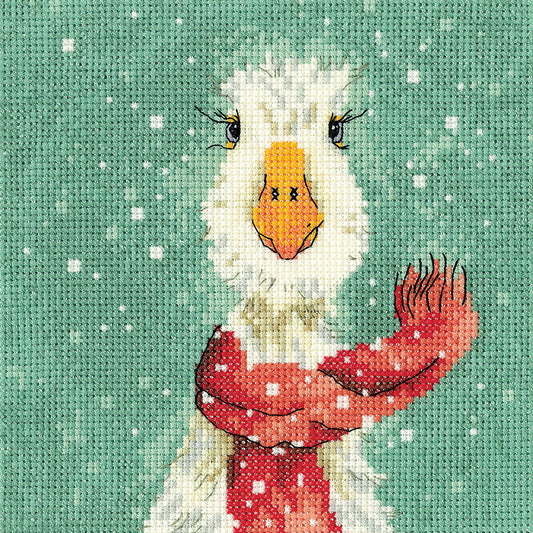 The Christmas Scarf cross stitch kit - LCCS1844