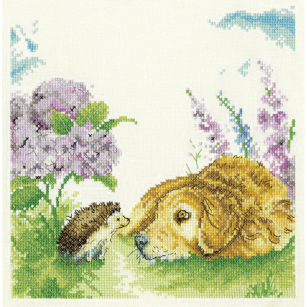 Hydrangea Hideaway cross stitch kit - LCHH1795A