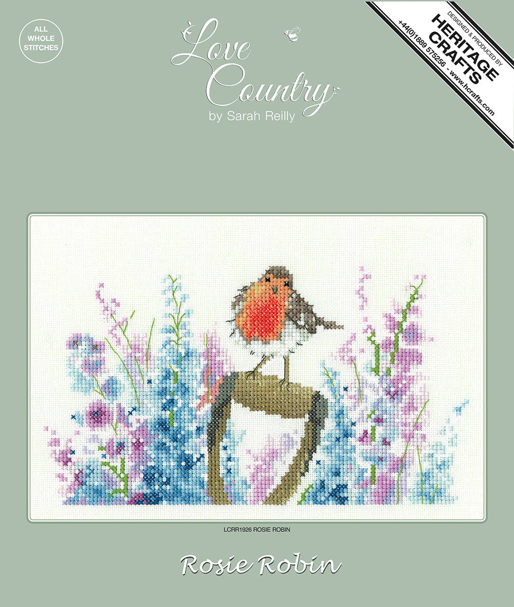 Rosie Robin cross stitch kit - LCRR1926