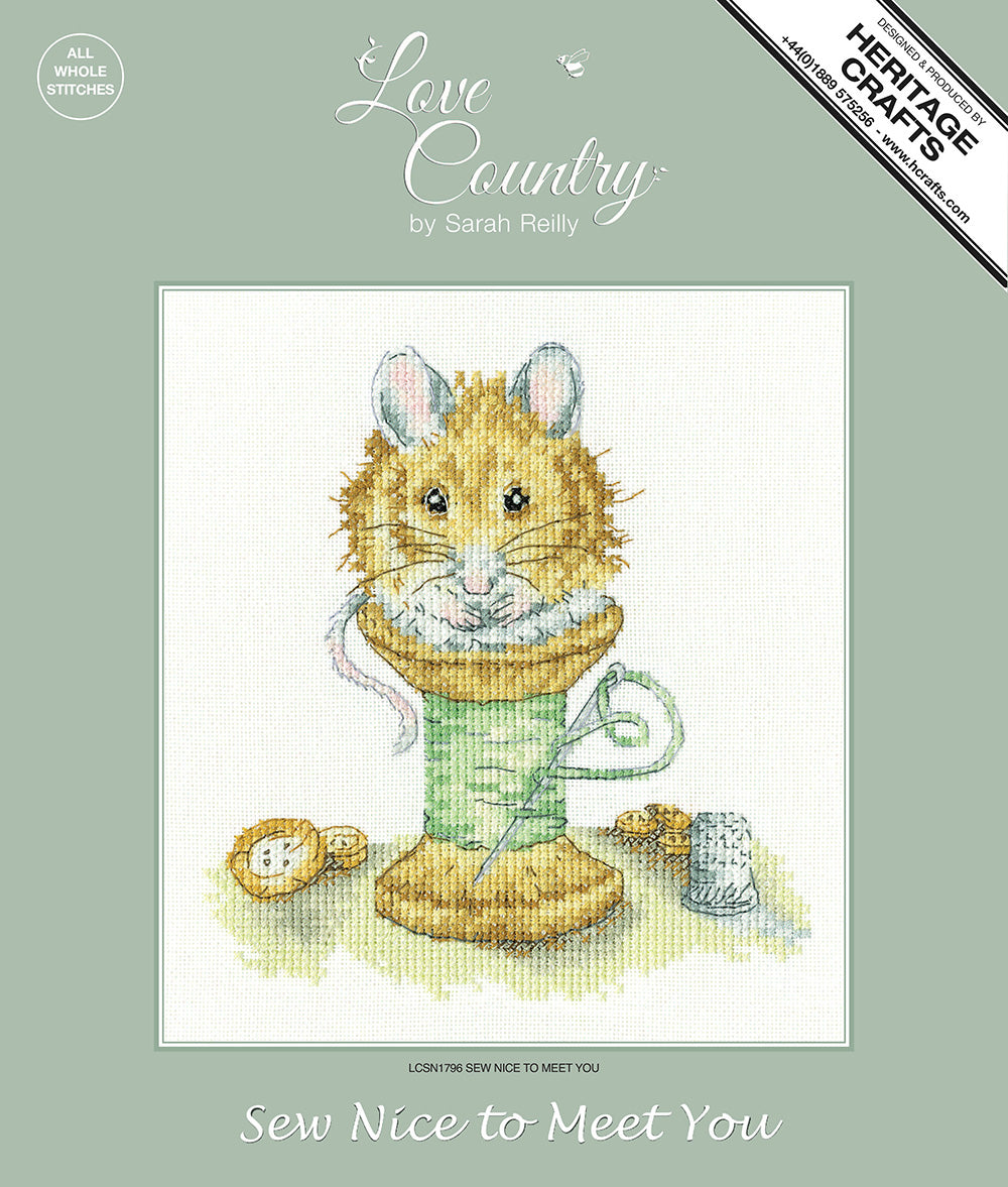 Sew Nice to Meet You cross stitch kit - LCSN1796