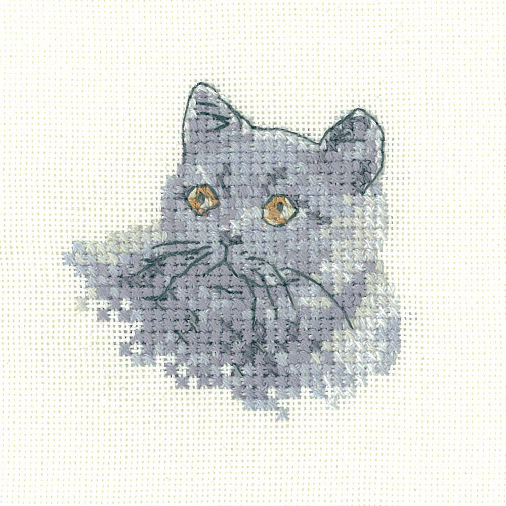 Little Friends British Blue cross stitch kit - LFBB1284