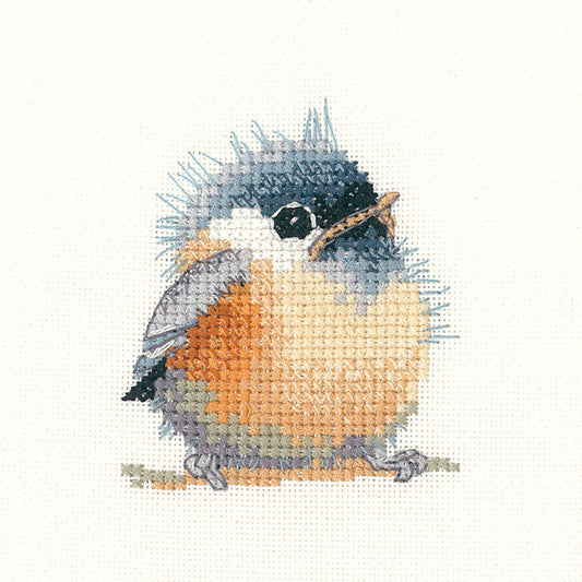 Little Friends Chickadee cross stitch kit - LFCD1001