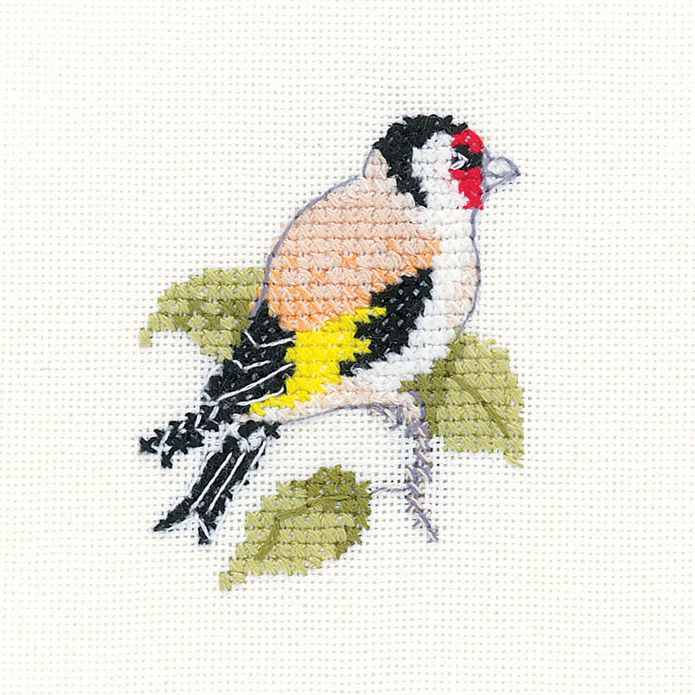 Little Friends Gold Finch cross stitch kit - LFGF1530