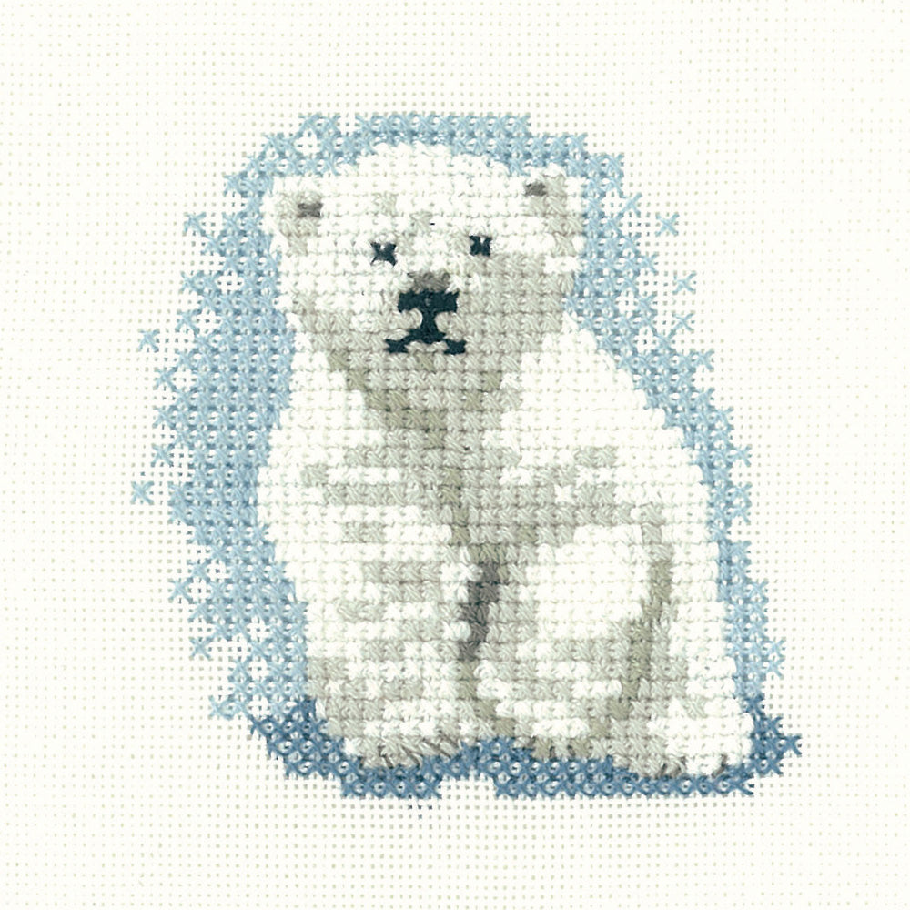 Little Friends Polar Bear cross stitch kit - LFPB1062