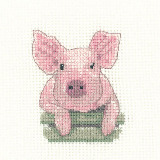 Little Friends Pig cross stitch kit - LFPG1159