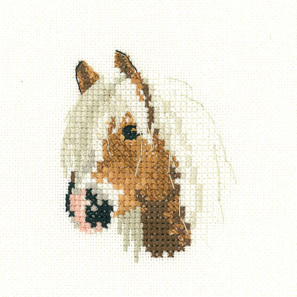 Little Friends Palomino Pony cross stitch kit - LFPP1072