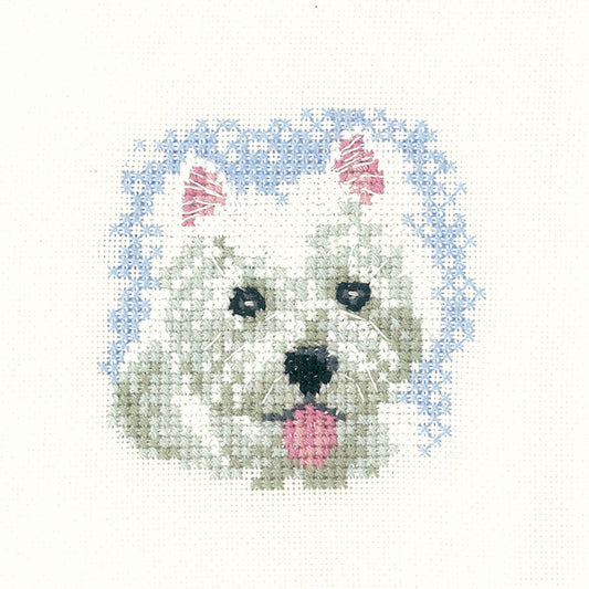 Little Friends Westie Puppy cross stitch kit - LFWP1031