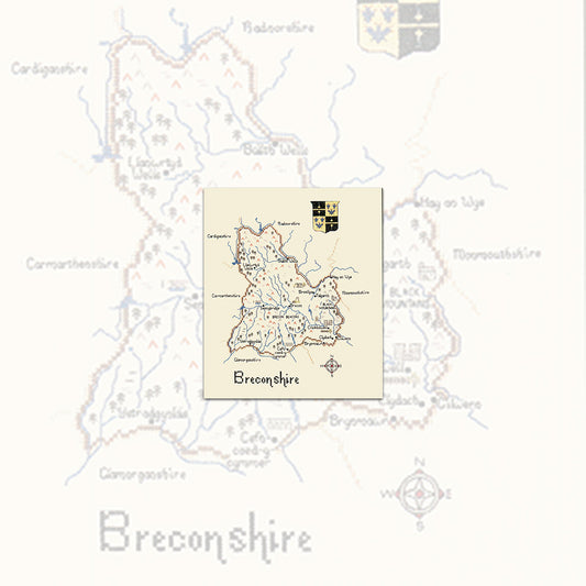 Breconshire cross stitch chart pack - MBC158C