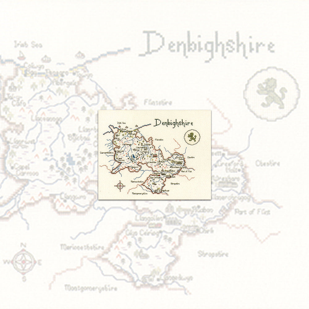 Denbighshire cross stitch chart pack - MDN138C