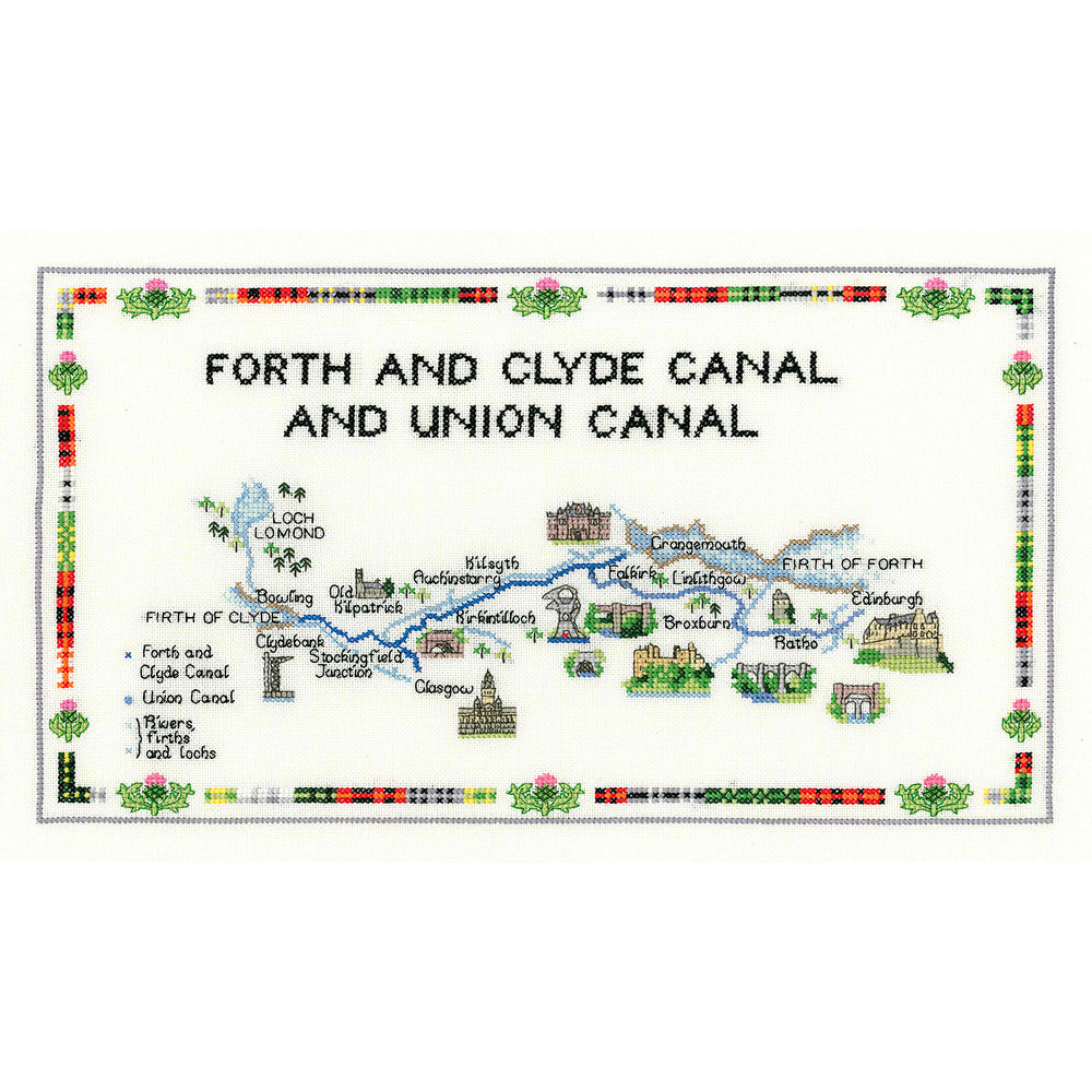 Forth and Clyde Canal and Union Canal cross stitch chart pack - MFCC963C