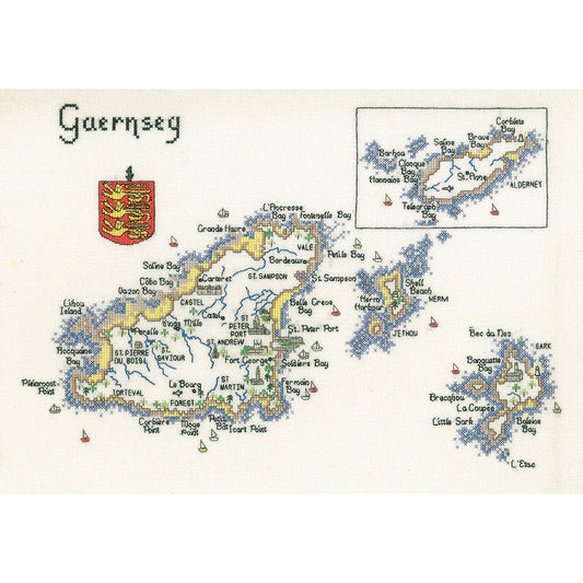 Guernsey cross stitch chart pack - MGU195C