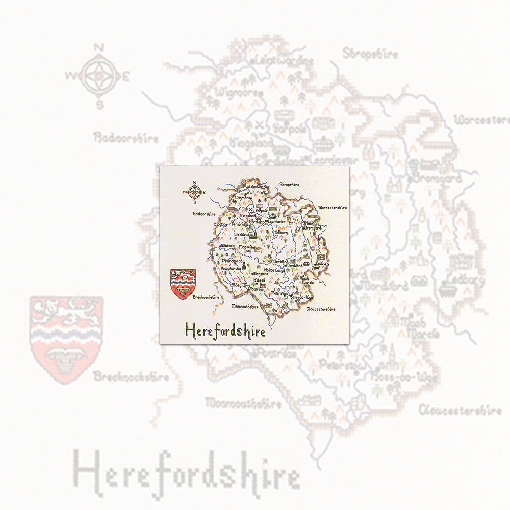 Herefordshire cross stitch chart pack - MHE095C