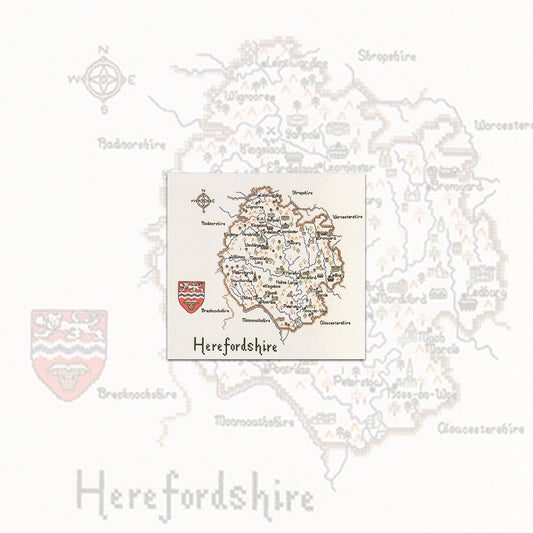 Herefordshire cross stitch chart pack - MHE095C