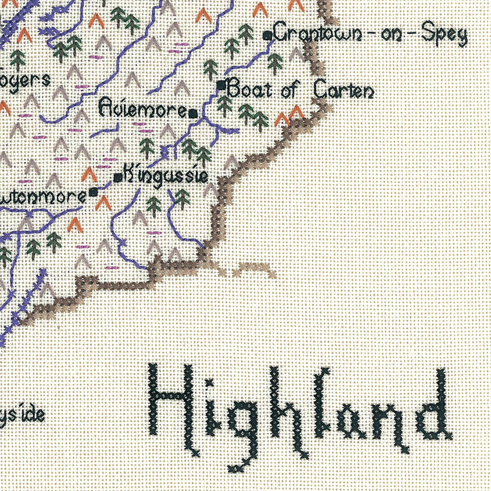 Highland cross stitch chart pack - MHI250C