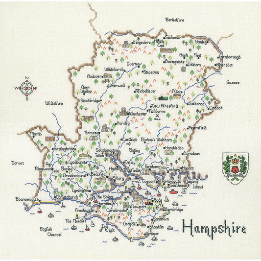 Hampshire cross stitch chart pack - MHP111C