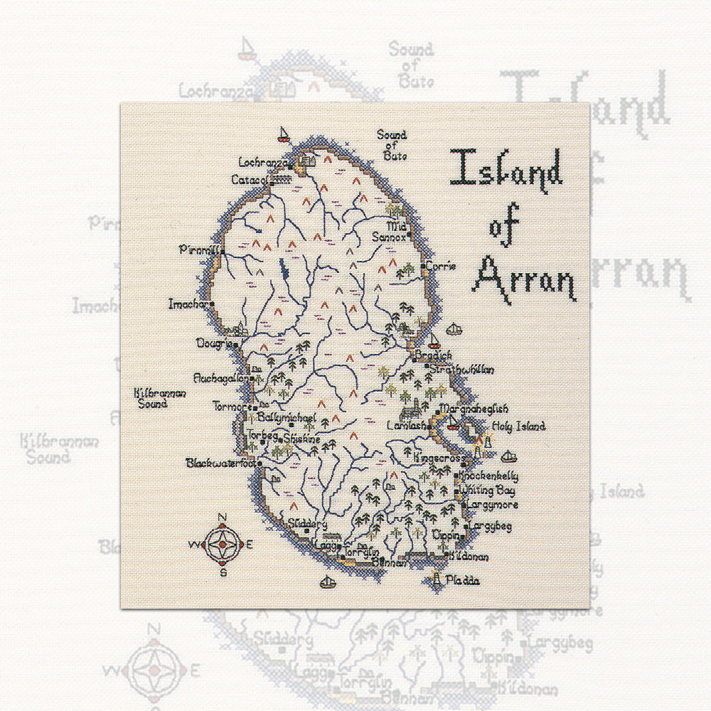 Isle of Arran cross stitch chart pack - MIA234C