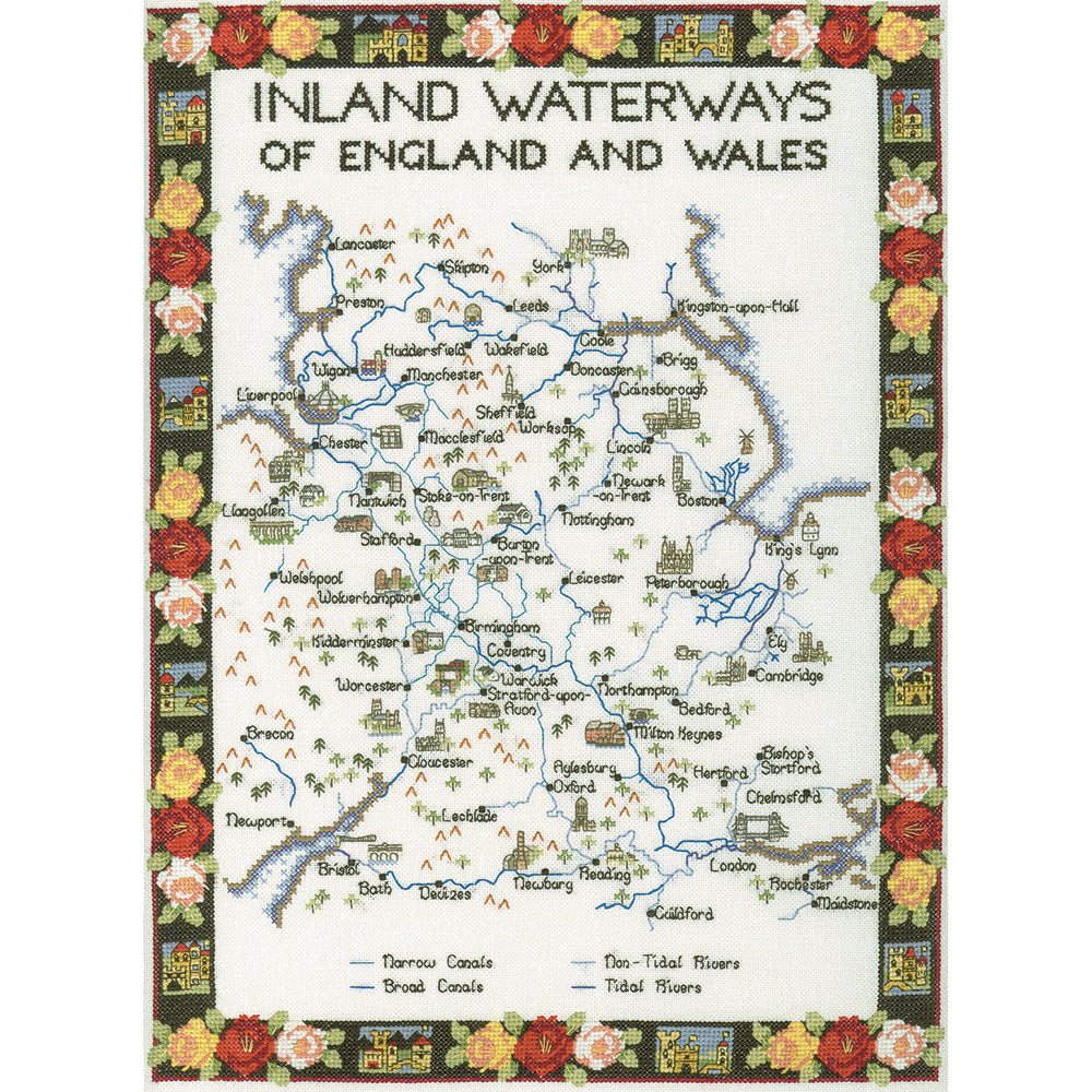 Inland Waterways cross stitch chart pack - MINW373C