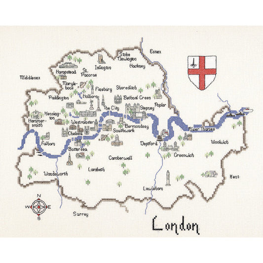 London cross stitch chart pack - MLN119C