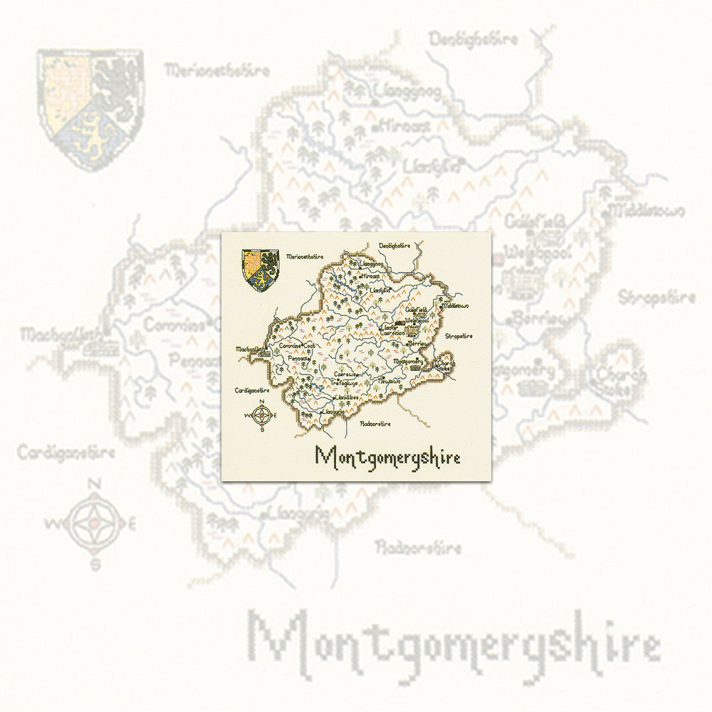 Montgomeryshire cross stitch chart pack - MMG118C