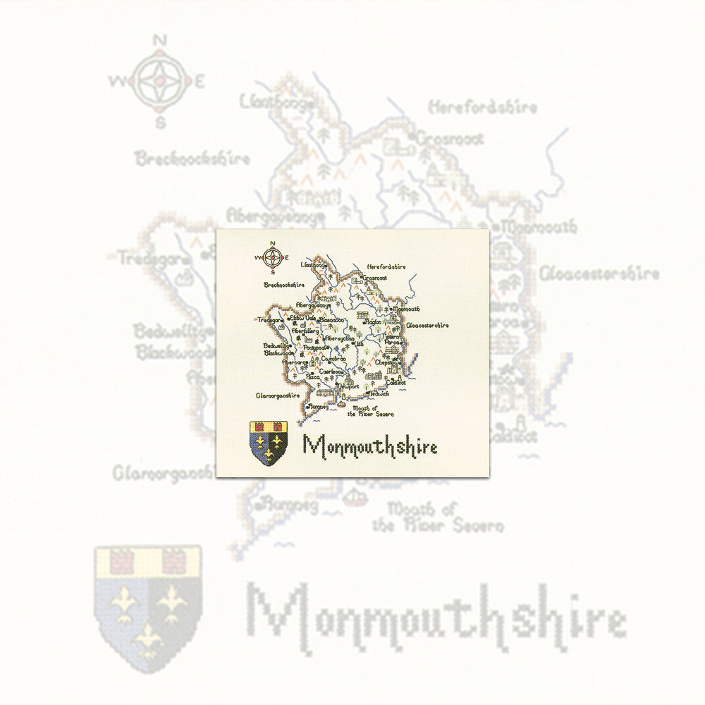 Monmouthshire cross stitch chart pack - MMM110C