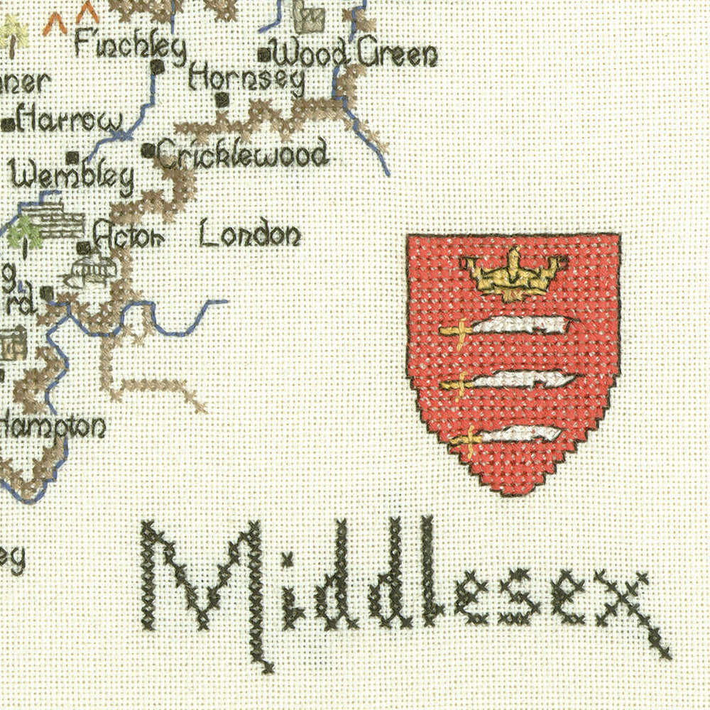 Middlesex cross stitch chart pack - MMX078C