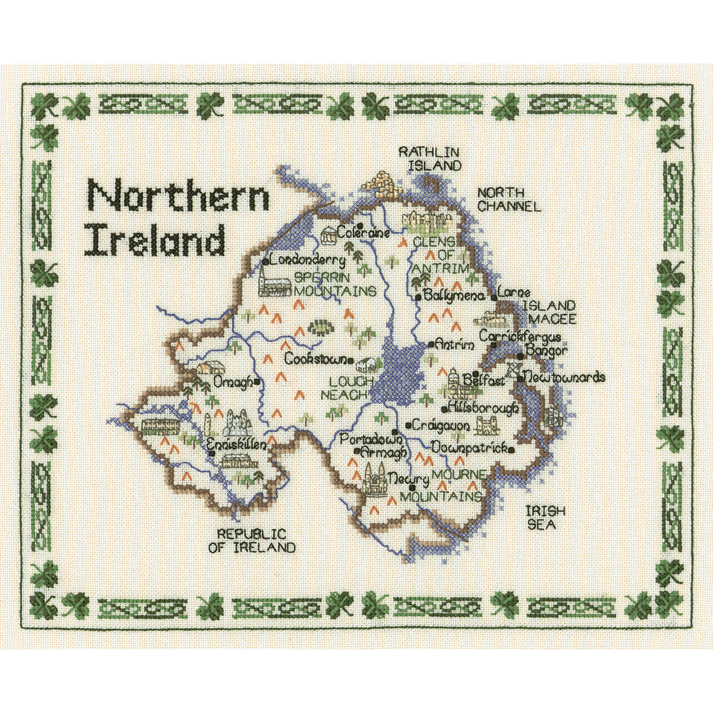 Northern Ireland cross stitch chart pack - MNI464C