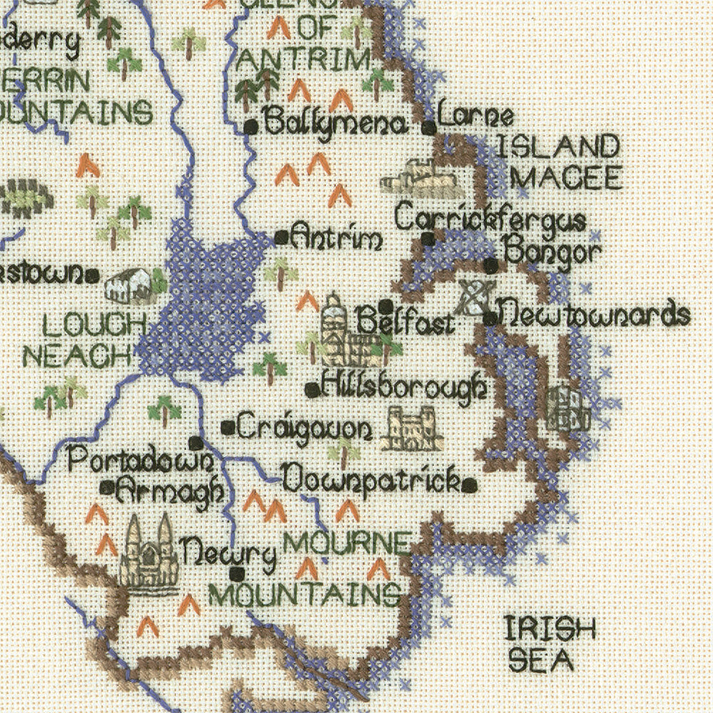 Northern Ireland cross stitch chart pack - MNI464C